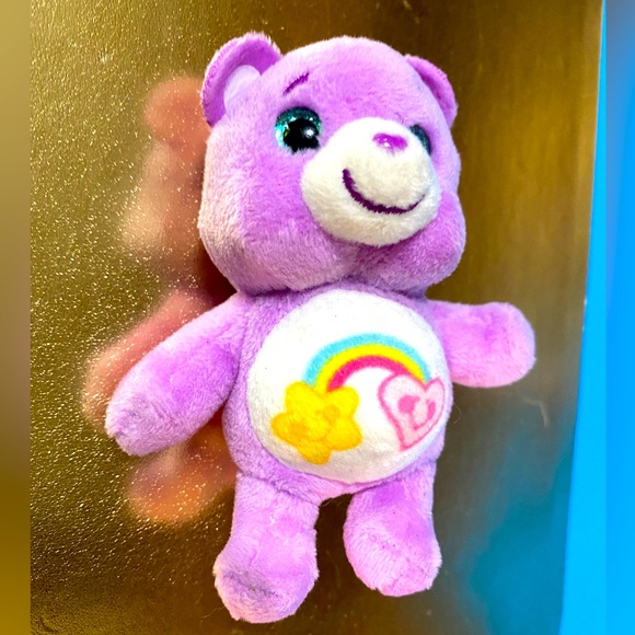 CARE BEARS SURPRIZAMALS 2019 SURPRISE BEAR WITH SPARKLY BLUE EYES MINI PLUSH - Picture 10 of 10